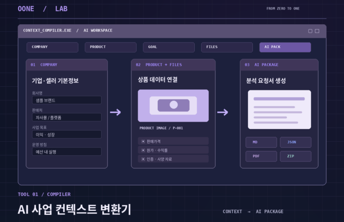 oone tool01 ai 컨텍스트 변환기 썸네일